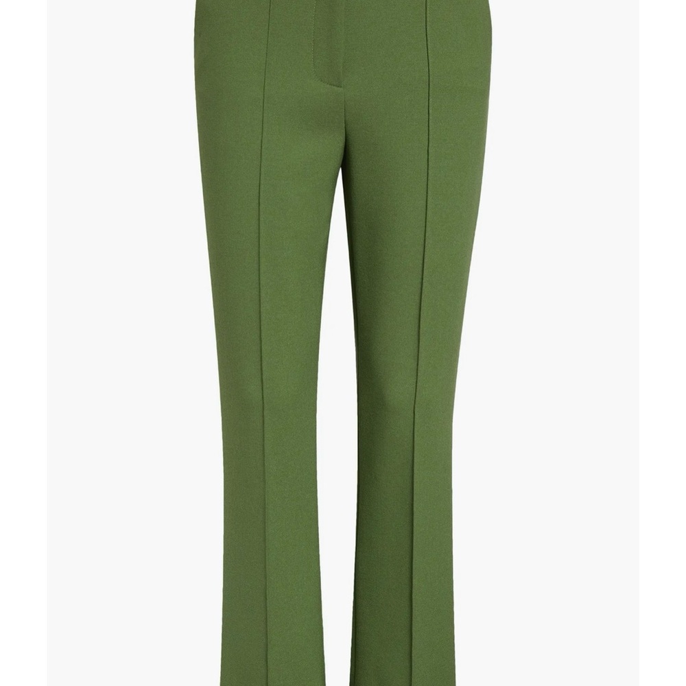 Veronica Beard Kean Clean Waist Pintuck Pleat Crop Pants